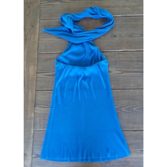 Hello Molly Blue Halter Mini Dress - Picture 4 of 9